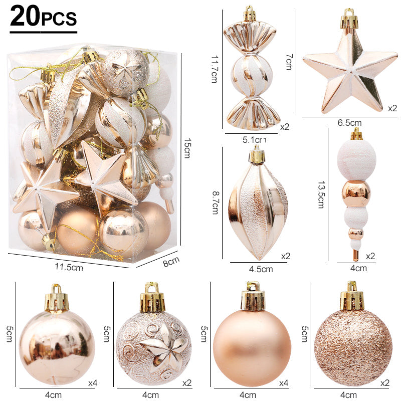 Boules scintillantes | Ornements de sapin de Noël