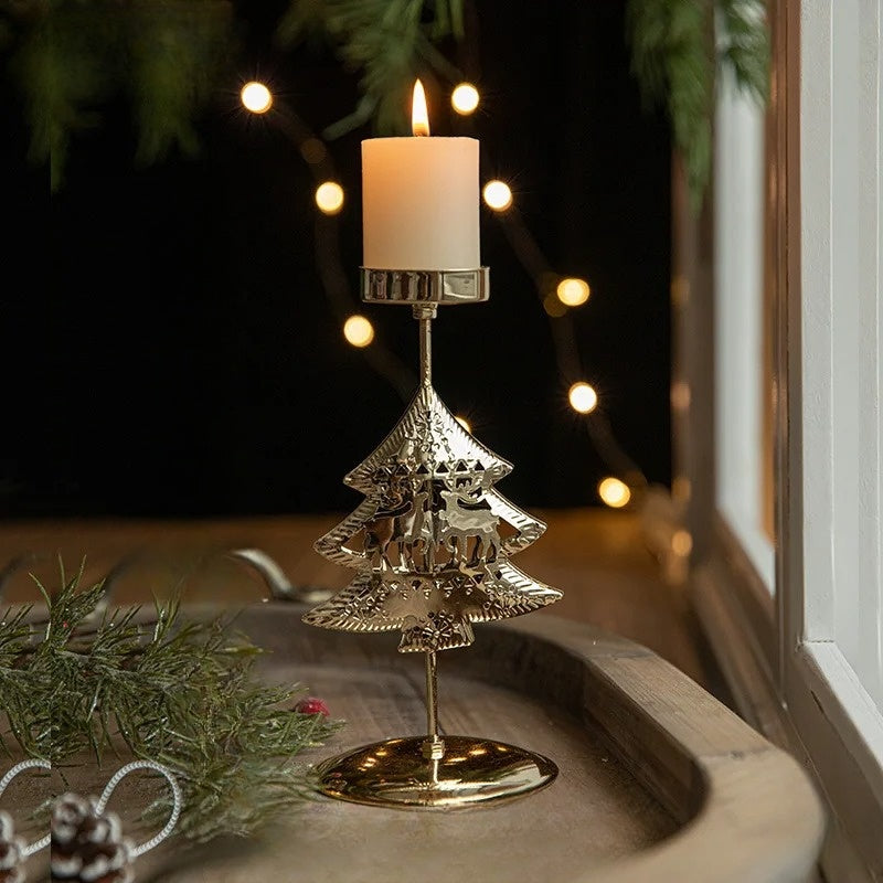 HolidayCharm | Support de bougie pour la table de Noël