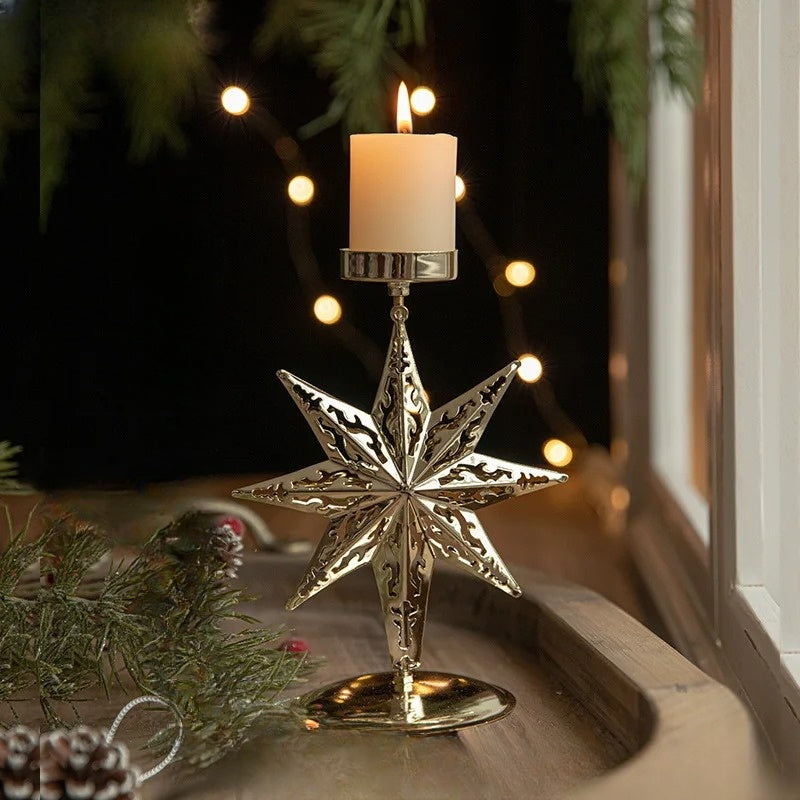 HolidayCharm | Support de bougie pour la table de Noël