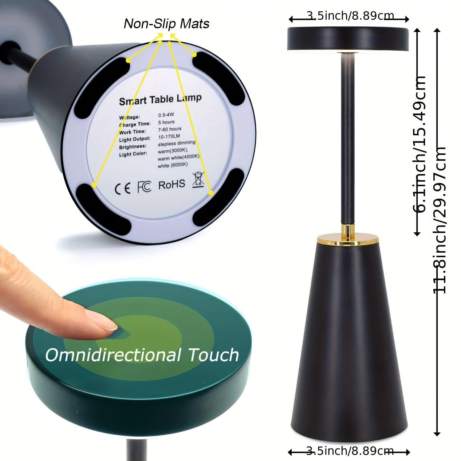 TriGlow - Lampe tactile