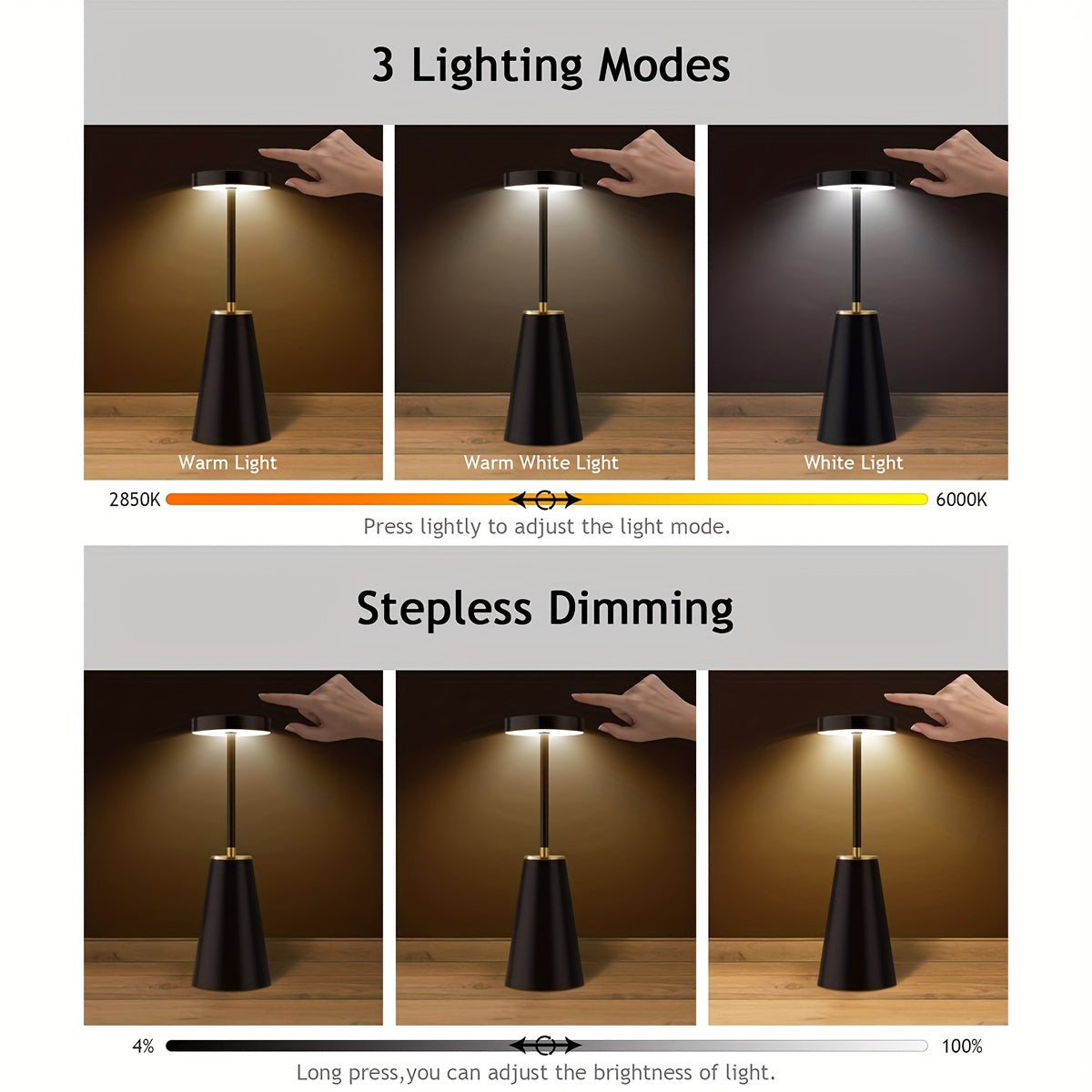 TriGlow - Lampe tactile