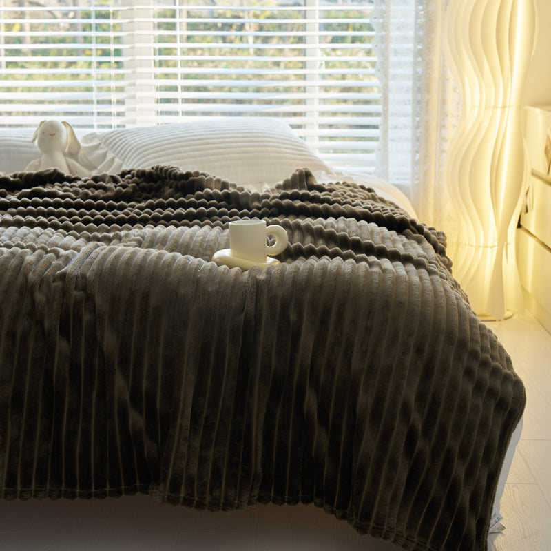 CuddleWave | Couverture en polaire corail épaisse