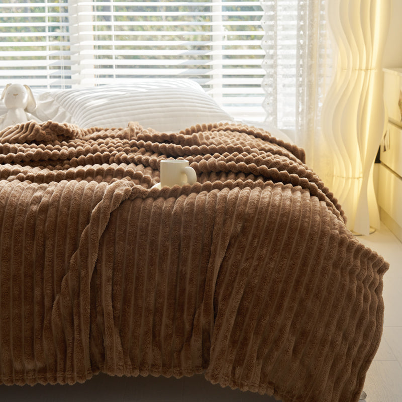 CuddleWave | Couverture en polaire corail épaisse