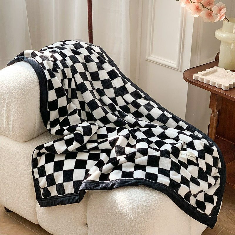 PlaidComfort | Couverture en flanelle à motif à carreaux