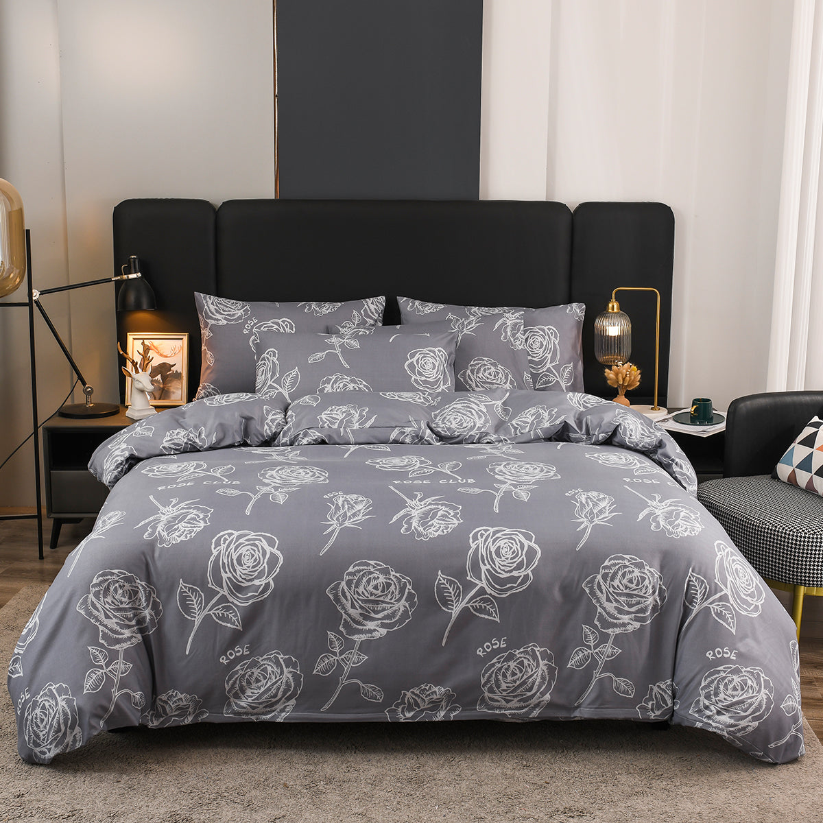 GeoDream | Ensemble de linge de lit moderne avec imprimé