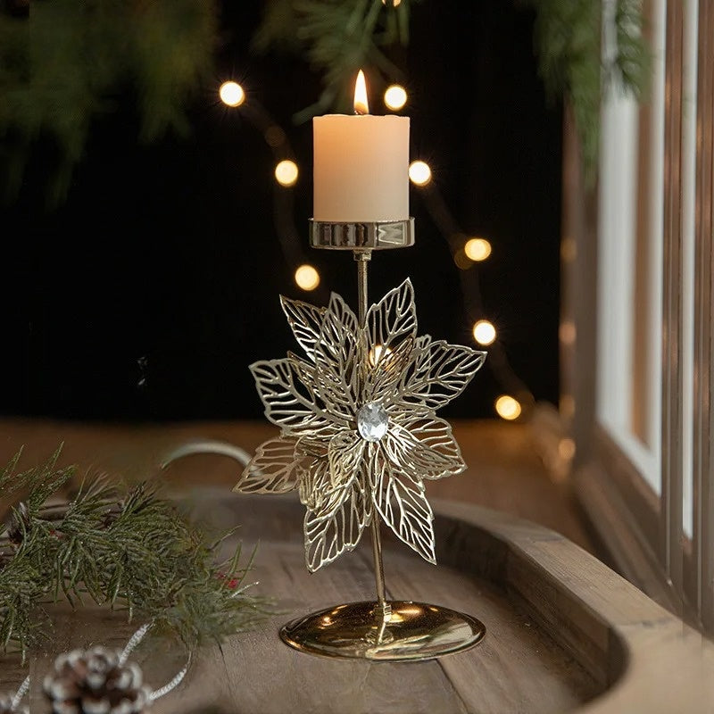 HolidayCharm | Support de bougie pour la table de Noël
