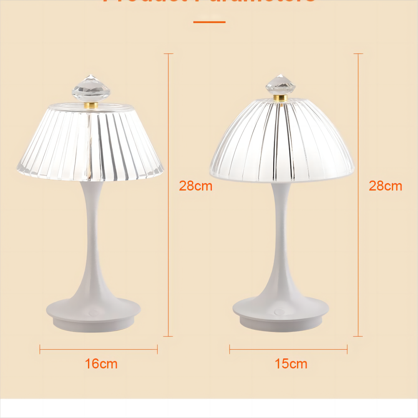 LuxeGlow | Lampe de lit LED décorative