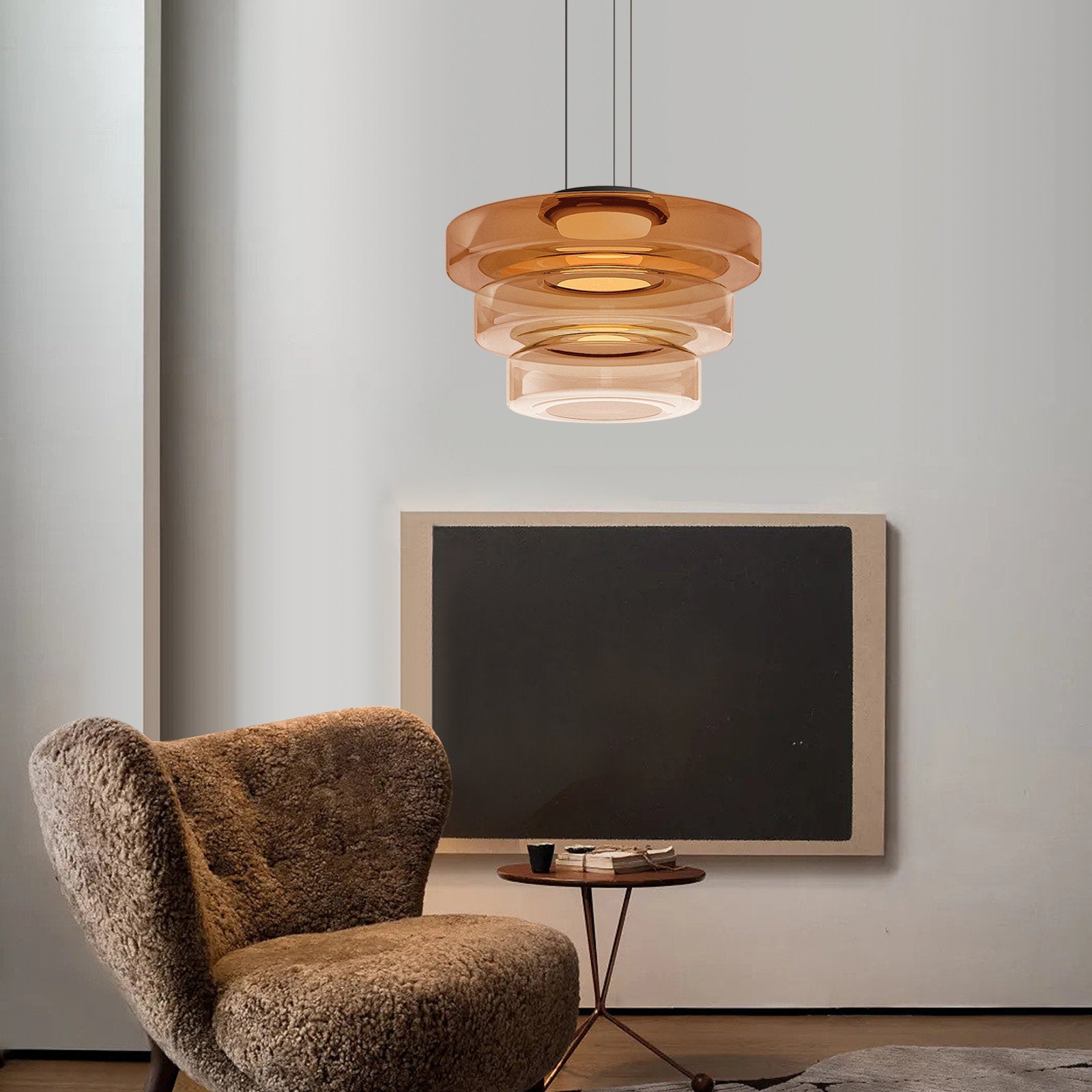 Clario - Suspensions en Verre Modernes | Lampes LED réglables pour intérieurs contemporains