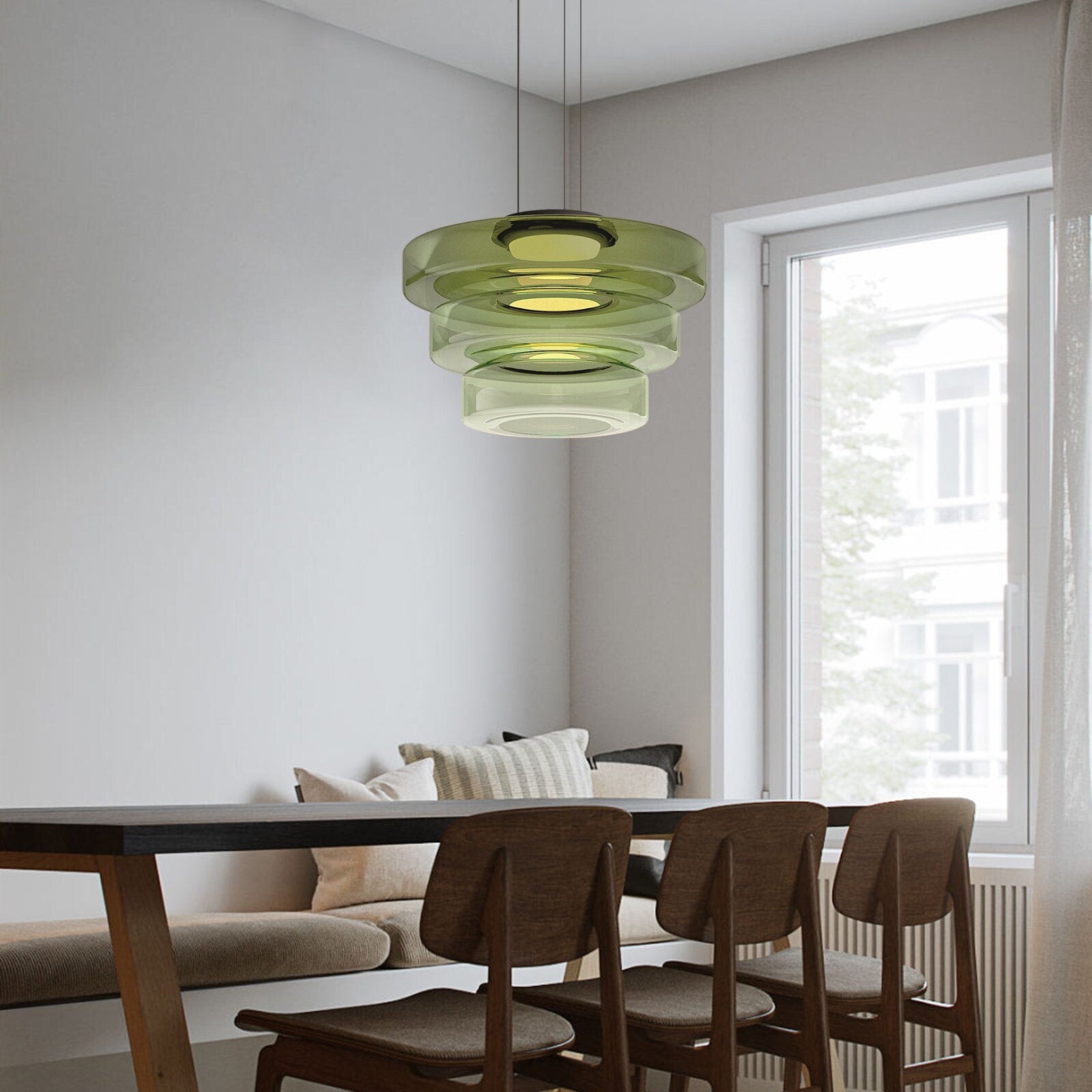 Clario - Suspensions en Verre Modernes | Lampes LED réglables pour intérieurs contemporains