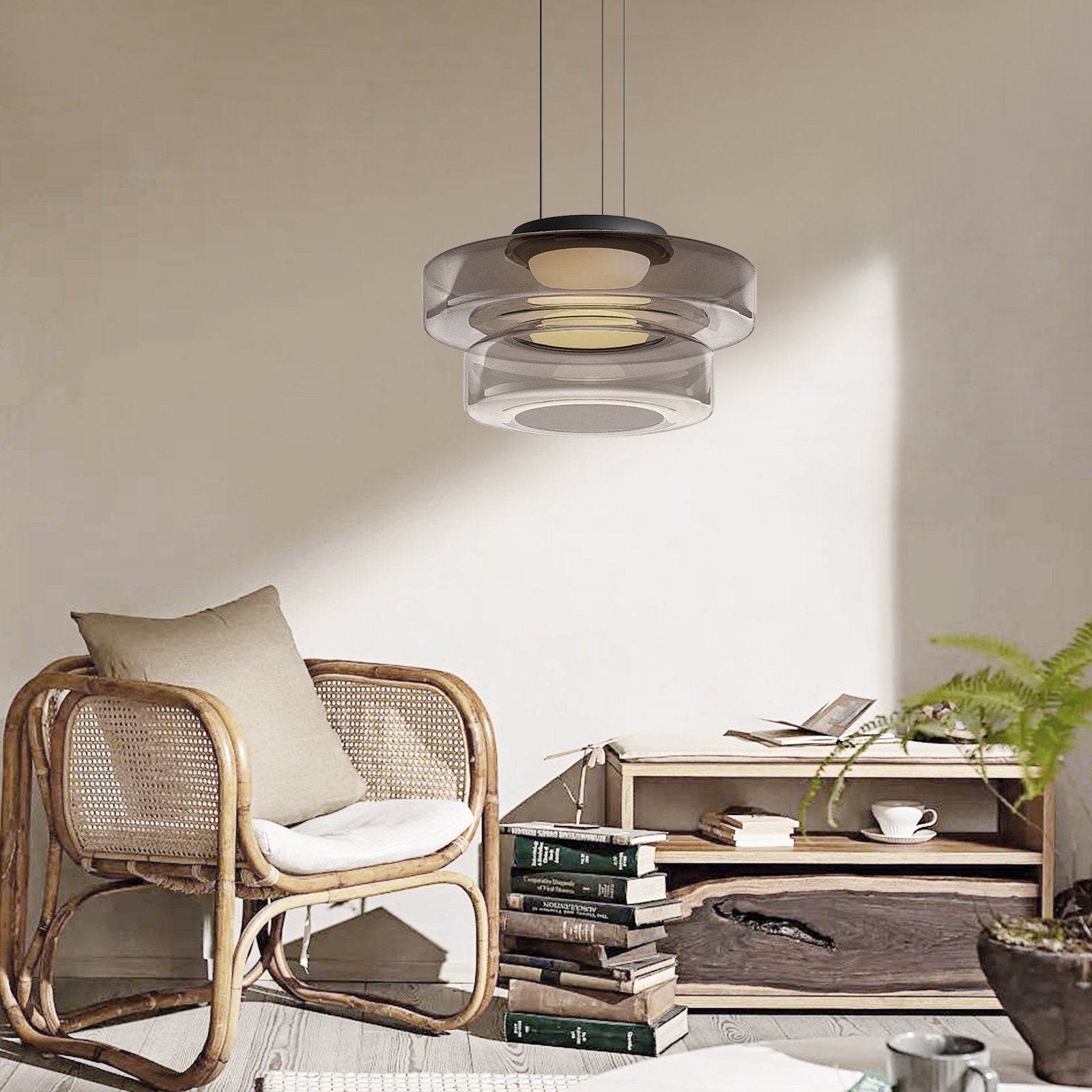 Clario - Suspensions en Verre Modernes | Lampes LED réglables pour intérieurs contemporains