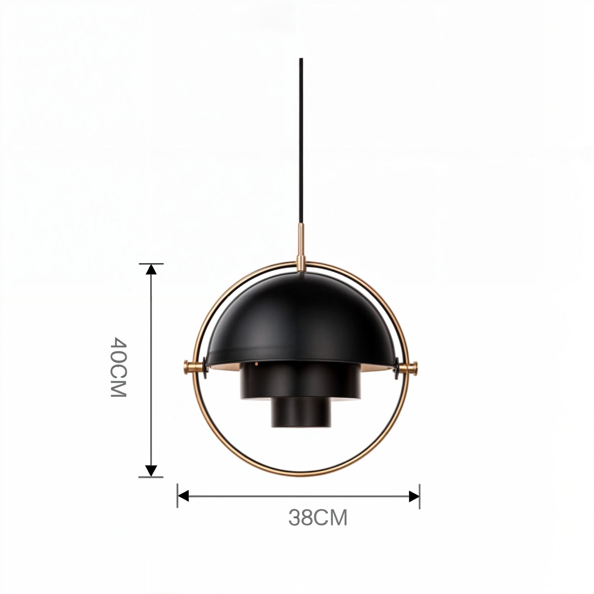 Chromea - Luminaires Suspendus Modernes | Verre et fer avec douille E27 plaquée chrome