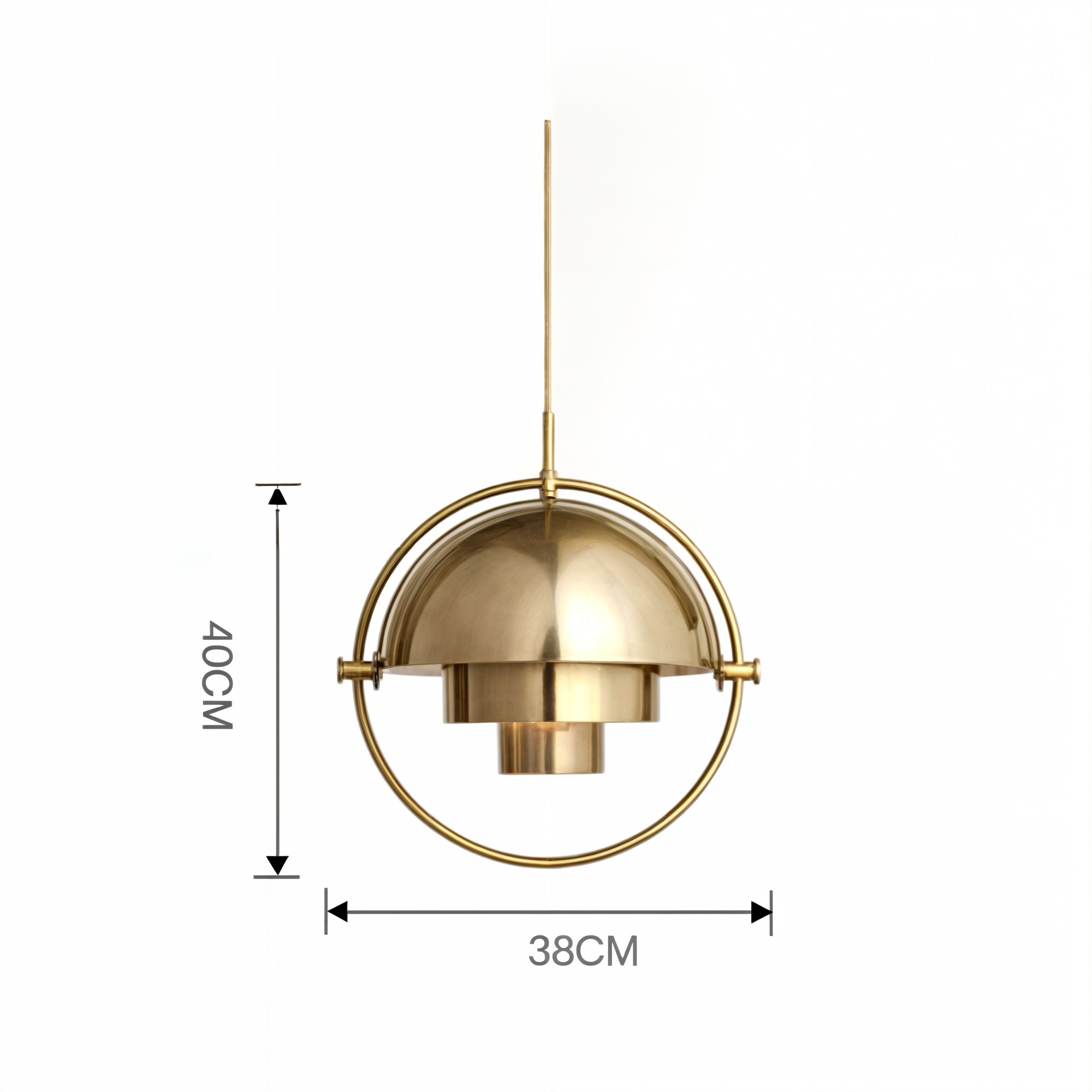 Chromea - Luminaires Suspendus Modernes | Verre et fer avec douille E27 plaquée chrome