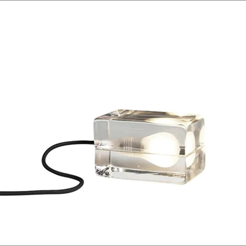 Lampe de table transparente - Cristal clair
