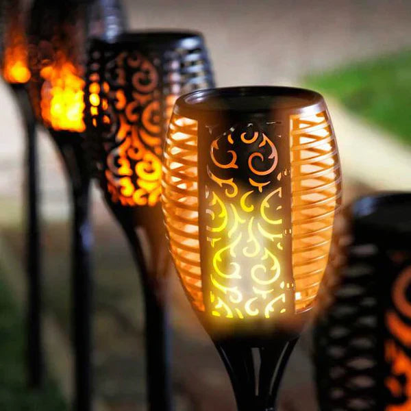 Torches de Jardin Solaires LED | Éclairage Extérieur Étanche IP65