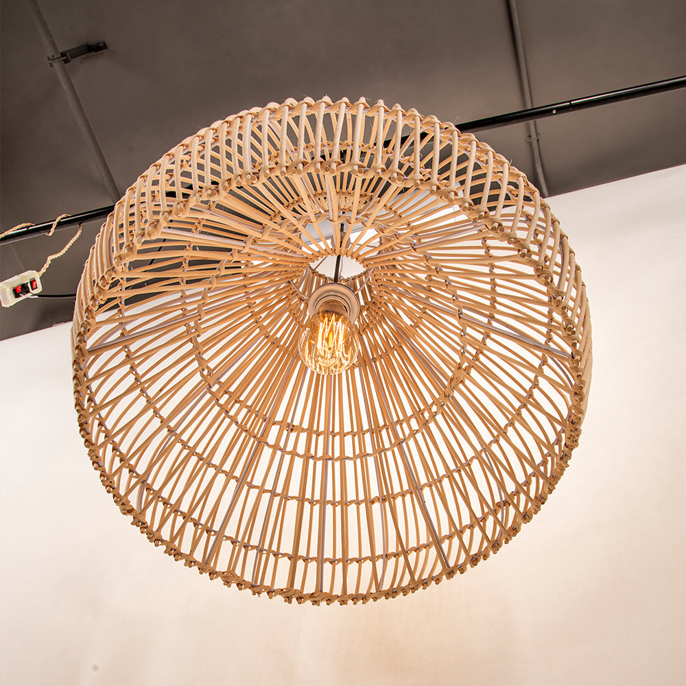 Luminaires suspendus en rotin noués à la main | Éclairage intérieur/extérieur élégant