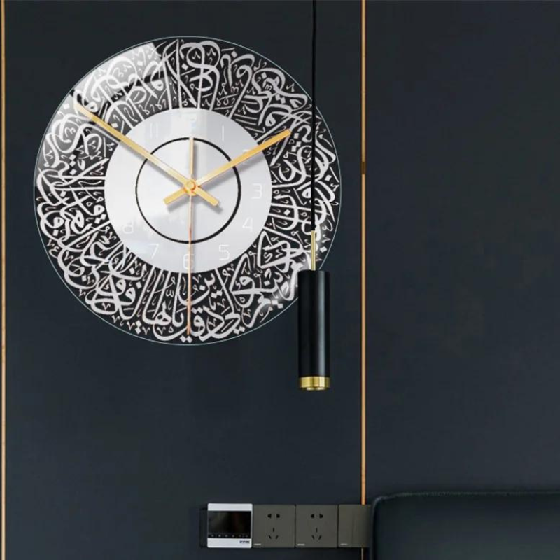 Islamiq - Horloge murale islamique élégante en acrylique | Un mélange de tradition et d'élégance moderne