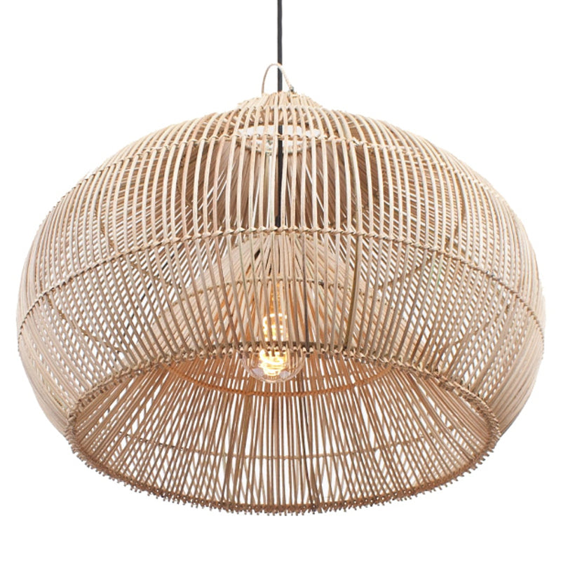 Luminaires suspendus en rotin noués à la main | Éclairage intérieur/extérieur élégant