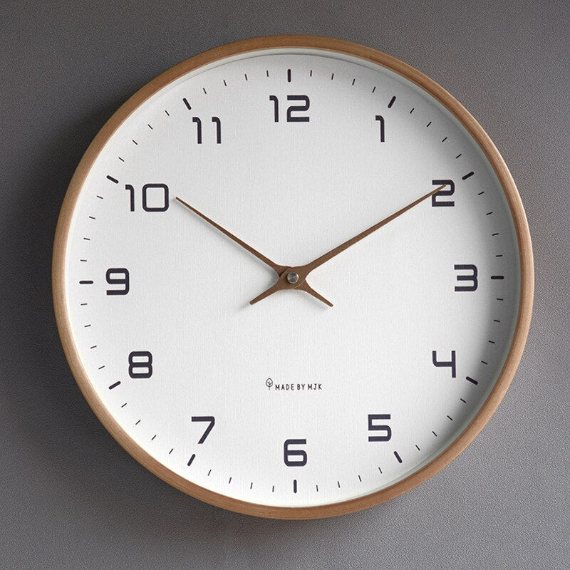 Horloge murale en bois - Simplicité scandinave | Design intemporel et beauté naturelle