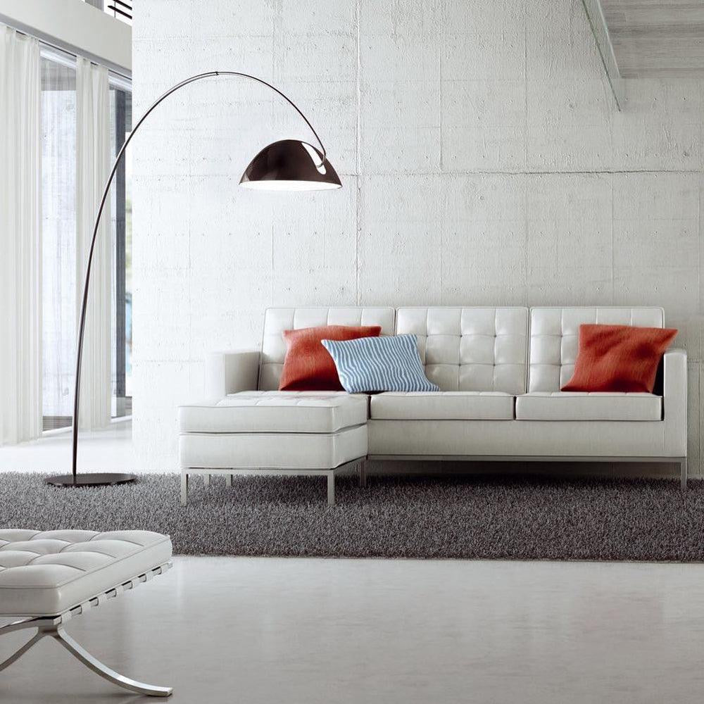 PlumaLight - Lampadaire Arc Courbé | Éclairage LED pour salons élégants
