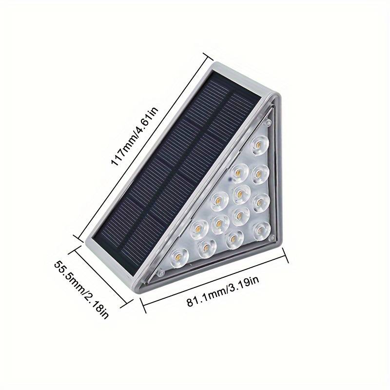 Éclairage de marche solaire sans fil | Allumage/extinction automatique, étanche IP65, écologique