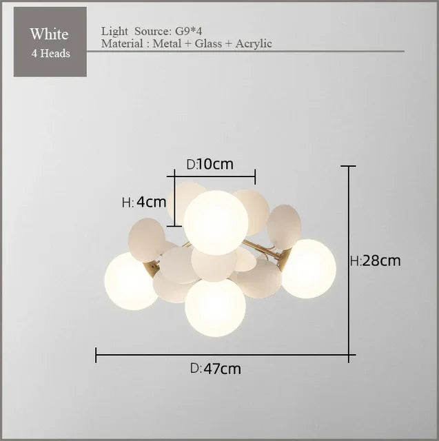 LuxeLineage - Lustre de plafond moderne