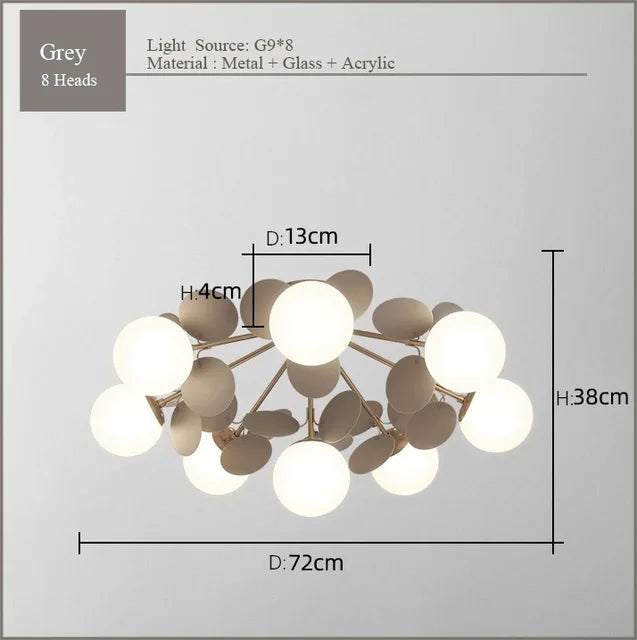 LuxeLineage - Lustre de plafond moderne