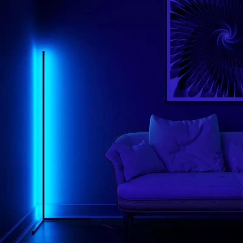 Lampes de sol RGB LED futuristes | Éclairage contrôlé par télécommande et application