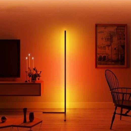 Lampes de sol RGB LED futuristes | Éclairage contrôlé par télécommande et application