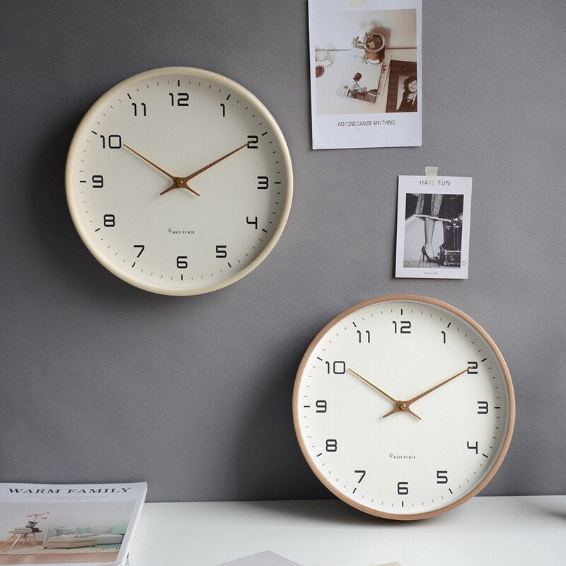 Horloge murale en bois - Simplicité scandinave | Design intemporel et beauté naturelle