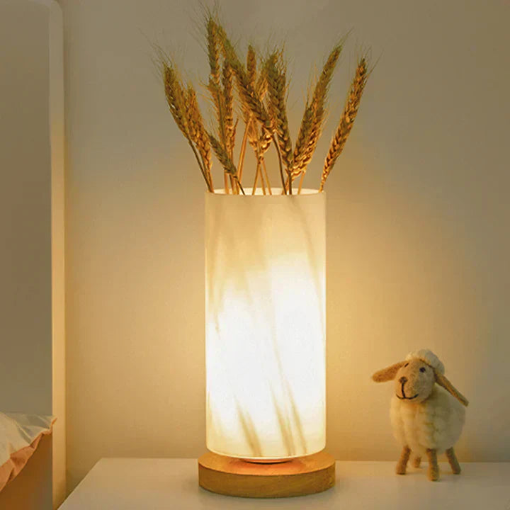 Lampe en verre sophistiquée | Design élégant, lumière d'ambiance chaleureuse
