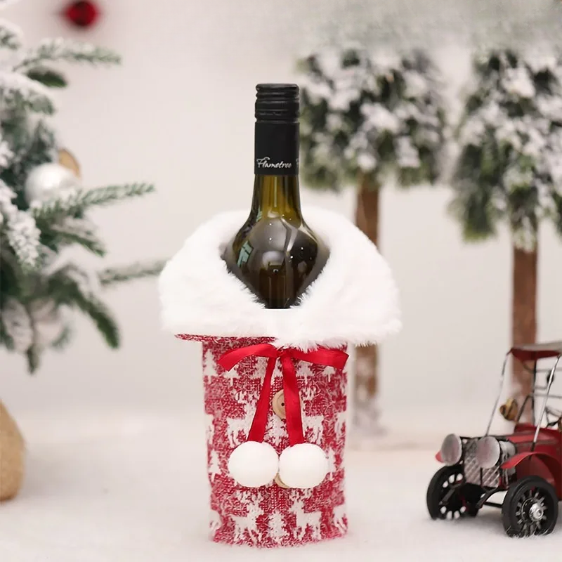 Réchauffeur de vin - Housse de bouteille de vin pour Noël