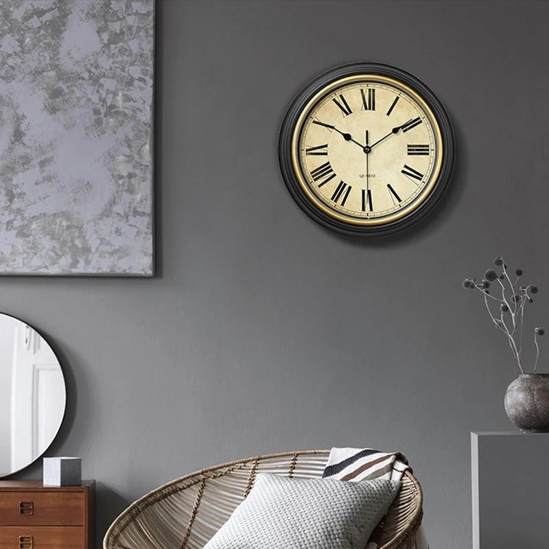 TimelessWood - Horloge Murale Classique en Bois Brun | Design Élegant et Charme Durable