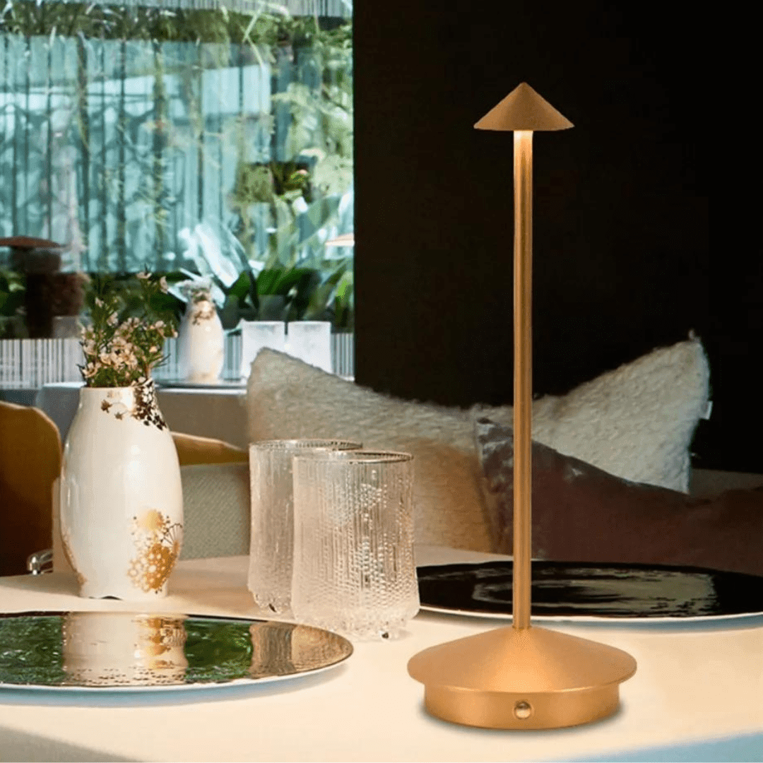 Lampe de table sans fil | Design moderne, rechargeable, éclairage élégant