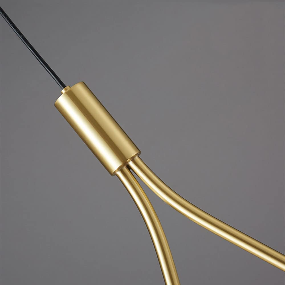 Suspension Nordique Moderne | Design en Fer et Verre Réglable
