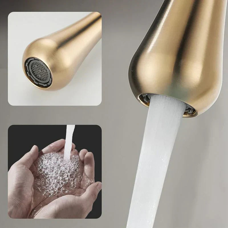 Robinet de lavabo de salle de bain style goutte | Design moderne élégant et fonctionnalité