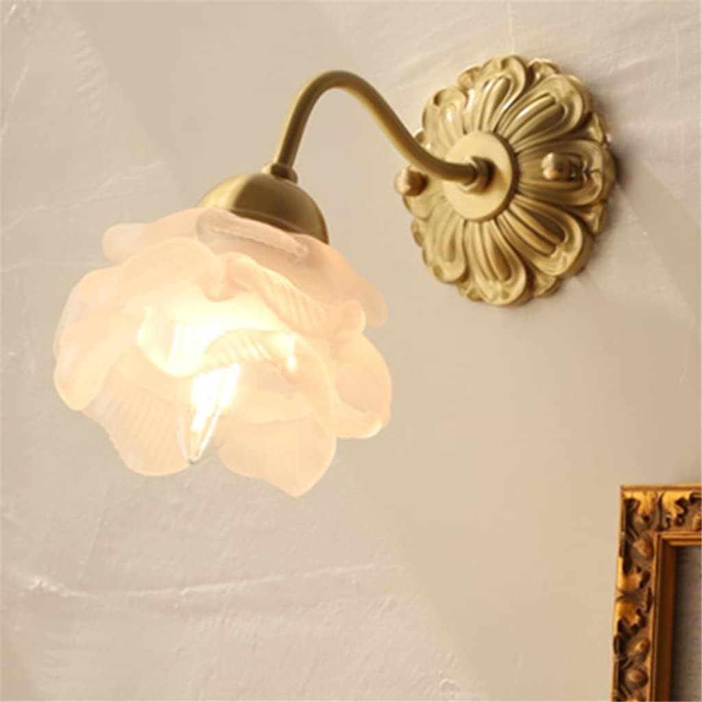 BlossomGlow | Applique Murale en Fer Patiné Cuivre Vintage