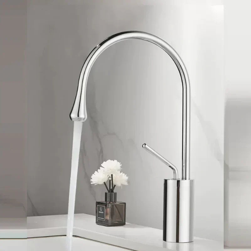 Robinet de lavabo de salle de bain style goutte | Design moderne élégant et fonctionnalité