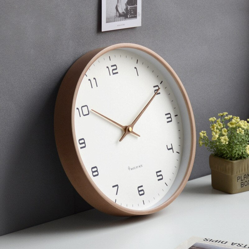 Horloge murale en bois - Simplicité scandinave | Design intemporel et beauté naturelle