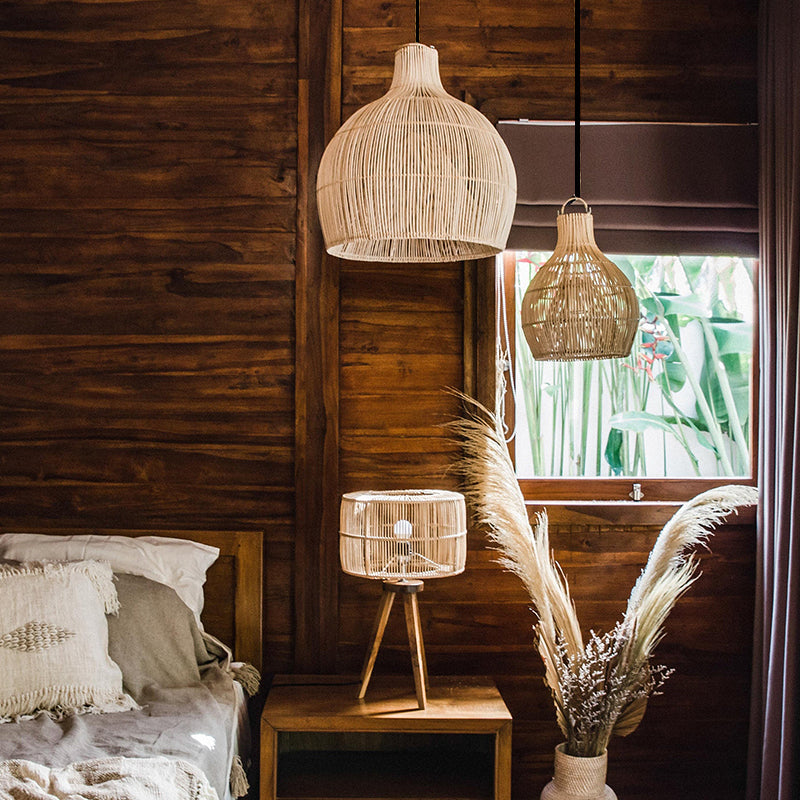 RattaLume - Suspensions en Rotin | Éclairage intérieur/extérieur artisanal et élégant