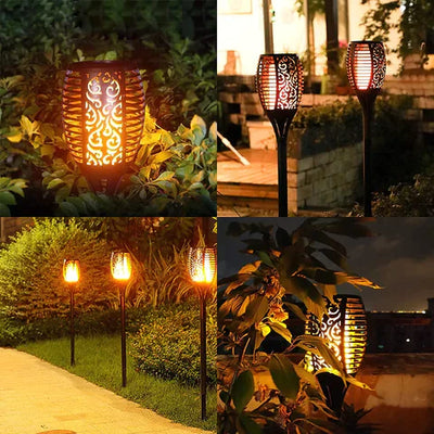 Torches de Jardin Solaires LED | Éclairage Extérieur Étanche IP65