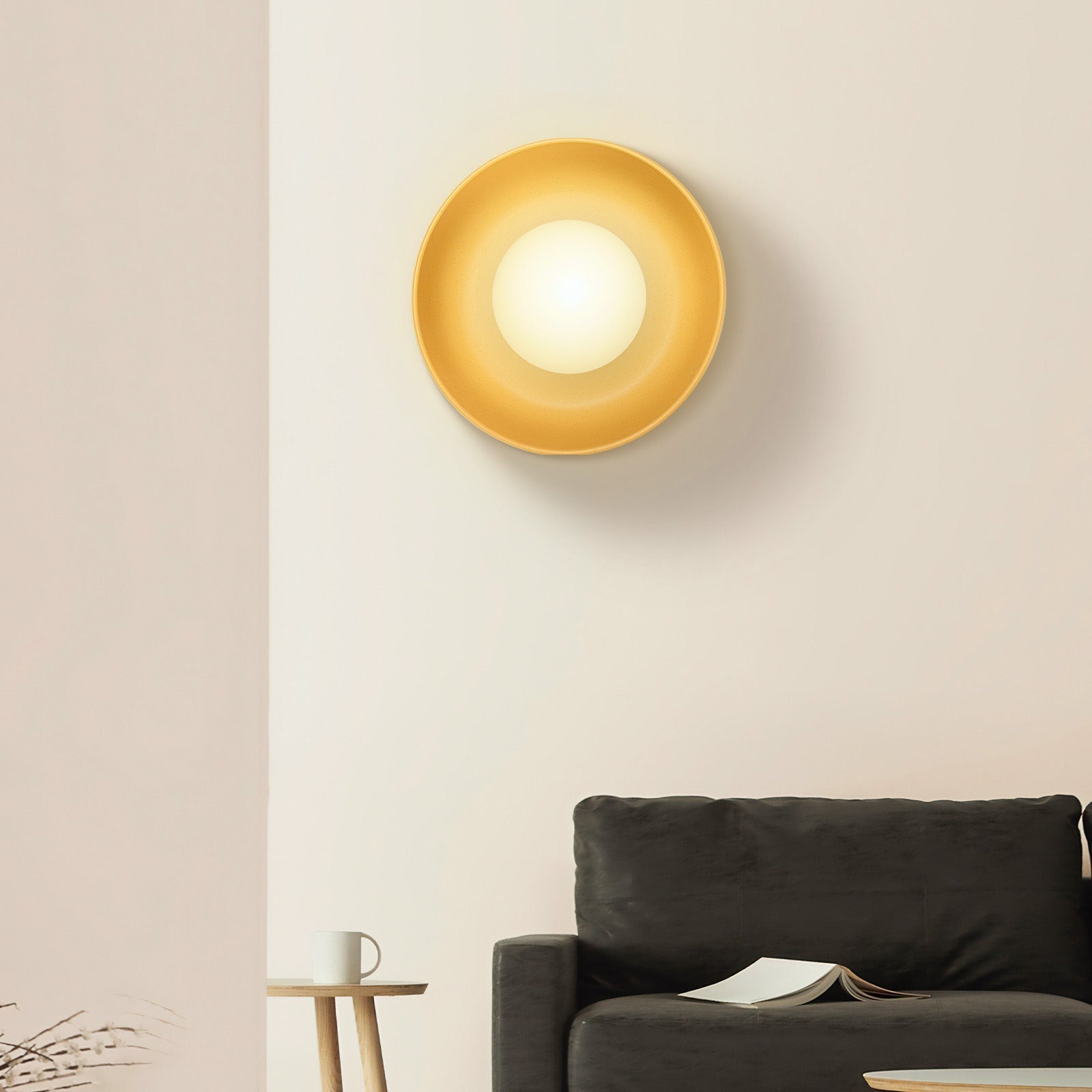 Luminaires Muraux Ronds en Céramique Moderne Émaillée | Design Rond en Céramique Élégant