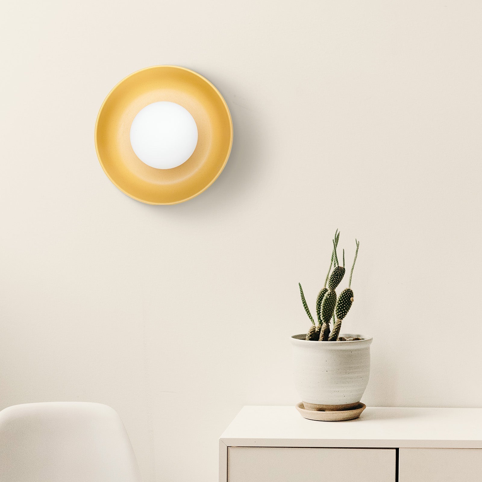 CeramiLux - Applique Murale Ronde | Design élégant en céramique émaillée