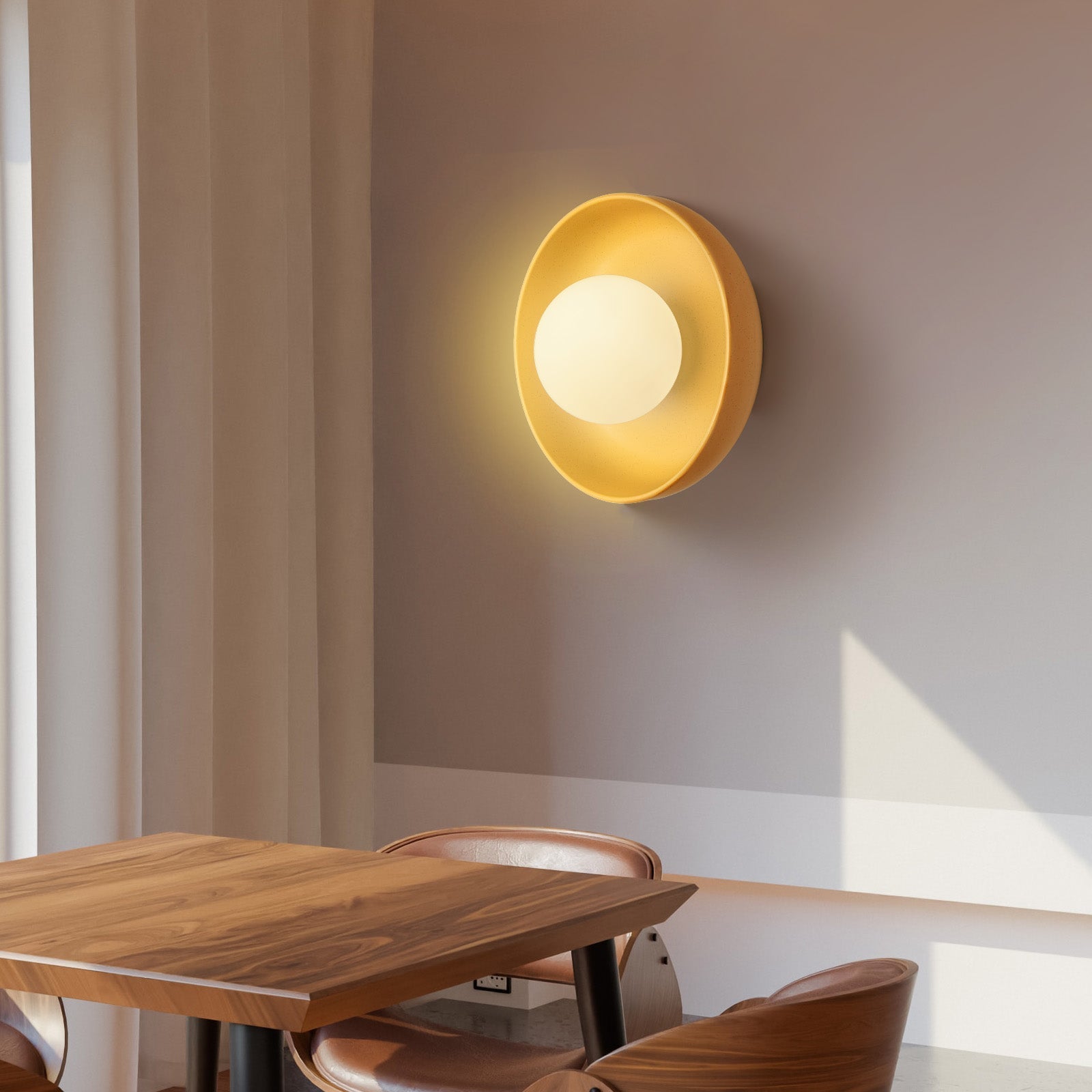 CeramiLux - Applique Murale Ronde | Design élégant en céramique émaillée