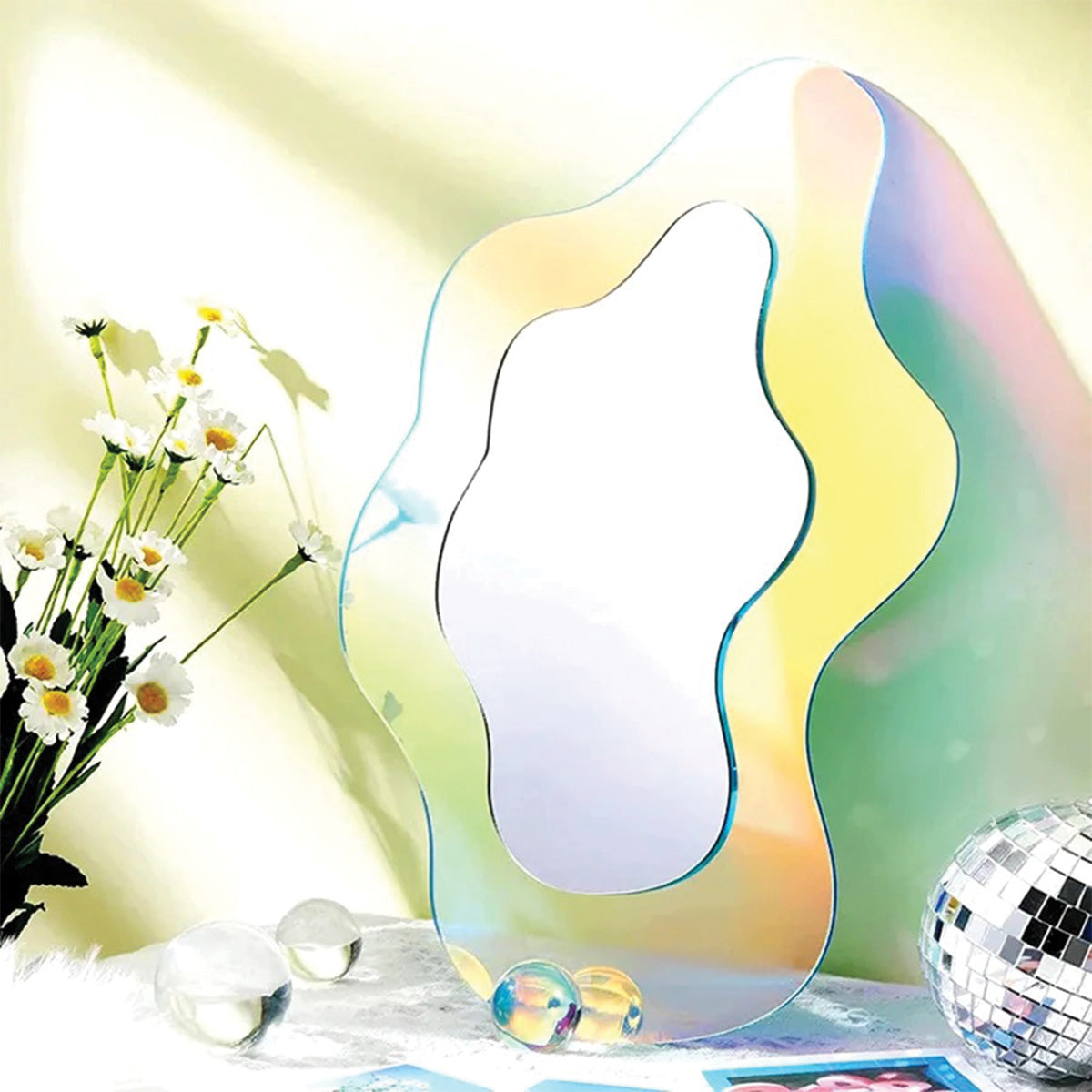 Miroir Astro Ondulé | Design Courbé Unique pour Décor Moderne