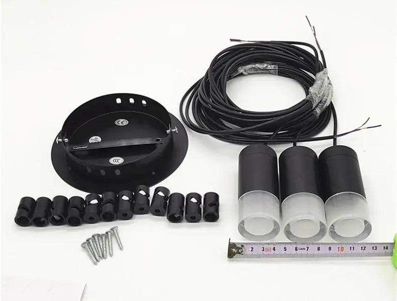 Luminaires suspendus à brancher | Fini noir, cordon de 15 pieds, interrupteur marche/arrêt