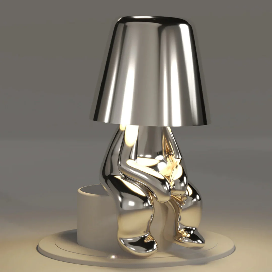 Lampes de table rechargeables USB dorées | Lampes en résine à intensité variable