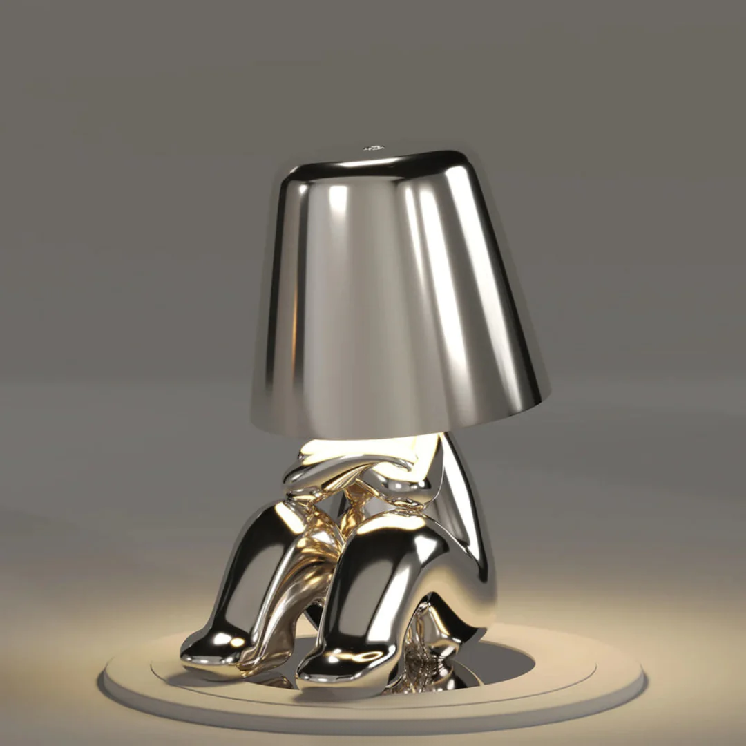 Lampes de table rechargeables USB dorées | Lampes en résine à intensité variable