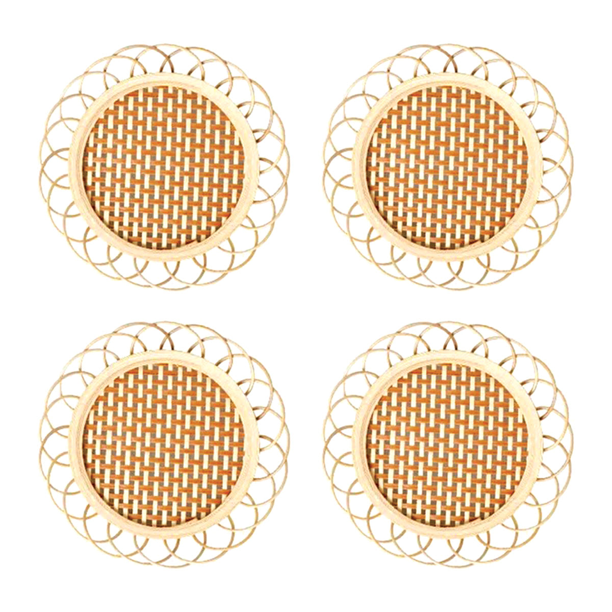 Set de dessous de verre en bambou | Tapis à boire modernes et de haute qualité
