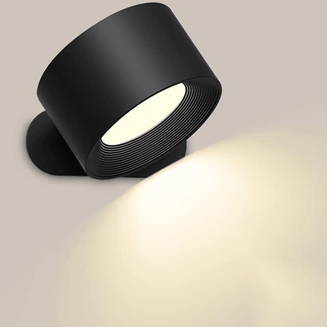 GlowFlex - Lampe Murale Rechargeable | Solution d'éclairage LED polyvalente à 360°