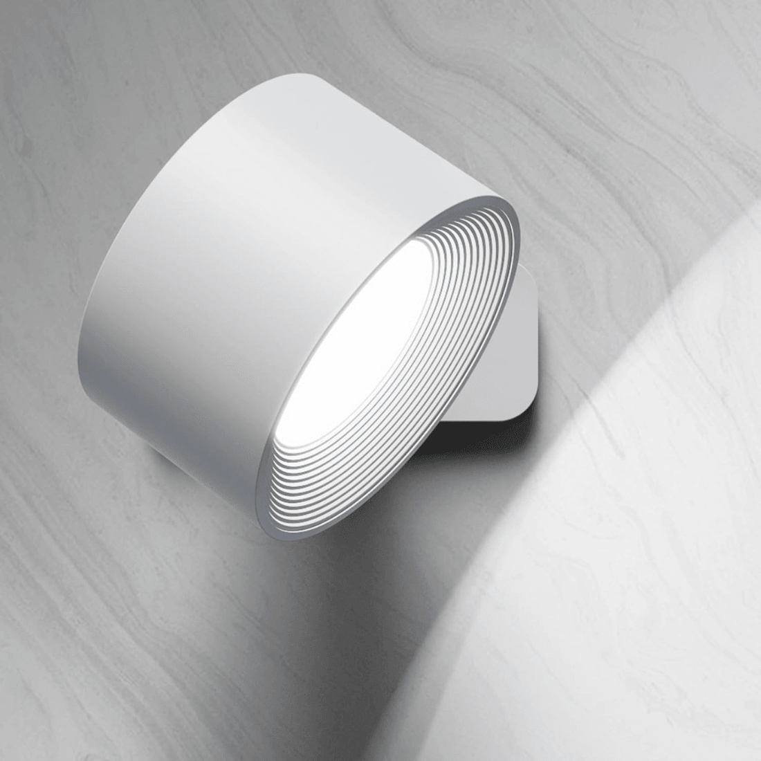 GlowFlex - Lampe Murale Rechargeable | Solution d'éclairage LED polyvalente à 360°